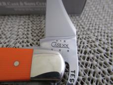 Case XX 2004 Orange Micarta RussLock Pattern # 101953 L SS