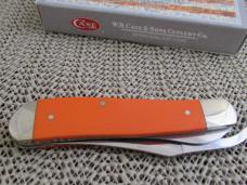 Case XX 2004 Orange Micarta RussLock Pattern # 101953 L SS