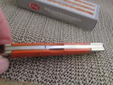 Case XX 2004 Orange Micarta Copperlock Pattern # 101549 L SS