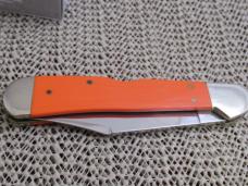 Case XX 2004 Orange Micarta Copperlock Pattern # 101549 L SS