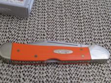 Case XX 2004 Orange Micarta Copperlock Pattern # 101549 L SS