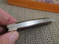 Marbles 2001 Large Brown Bone Pin Feather Jigging  Stockman