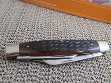 Marbles 2001 Large Brown Bone Pin Feather Jigging  Stockman