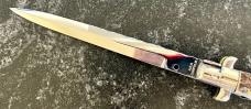 AGA Campolin 2003 Stag Picklock Stiletto 13 Inch Switchblade Knife By Angelo Campolin SR