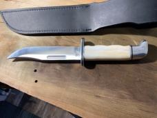 Buck USA 119 White Bone Handles    