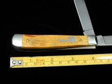 Battle Axe Brand Osage Orange Wood Trapper Knife from Cooper Cutlery USA 7219OO