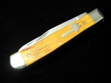 Battle Axe Brand Osage Orange Wood Trapper Knife from Cooper Cutlery USA 7219OO