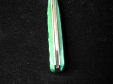 Dollar Knife Co. Green Jigged Bone with Red Shield Jack Knife from Cooper Cutlery USA GJB-RS
