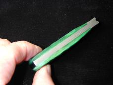 Dollar Knife Co. Green Jigged Bone with Red Shield Jack Knife from Cooper Cutlery USA GJB-RS