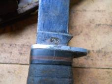 Vintage Case XX USA 366 Fixed Blade Hunting Knife Stacked Leather Handle