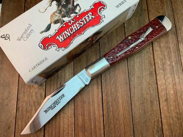 Winchester Coke Bottle Folding Hunter Burnt Orange Bone Rifle Shield 1994 Winchester Coke Bottle Folding Hunter Burnt Orange Bone Rifle Shield 1994