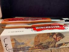 Winchester Coke Bottle Folding Hunter Burnt Orange Jigged Bone Cartridge Series 1994