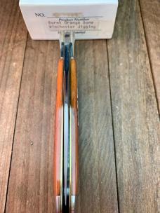 Winchester Coke Bottle Folding Hunter Burnt Orange Jigged Bone Cartridge Series 1994
