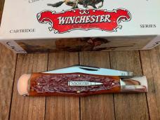 Winchester Coke Bottle Folding Hunter Burnt Orange Jigged Bone Cartridge Series 1994