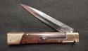 11" Rosewood Slant Bolster Switchblade with Brass Bolsters 