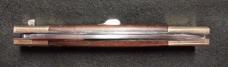 11" Rosewood Slant Bolster Switchblade with Brass Bolsters 