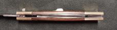 11" Rosewood Slant Bolster Switchblade with Brass Bolsters 