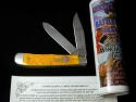 Battle Axe Brand Yellow Jigged Bone Trapper Knife from Cooper Cutlery USA 7219YJB