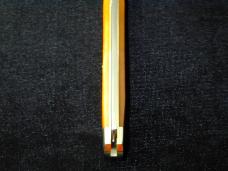 Cooper Cutlery Burnt Orange Sawcut Bone Razor Trapper Knife Made In USA 5119BOSCZ