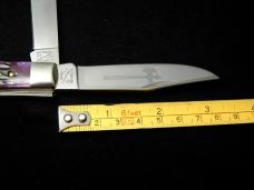 Battle Axe Brand Purple Jigged Bone Trapper Knife from Cooper Cutlery USA 5219PJB