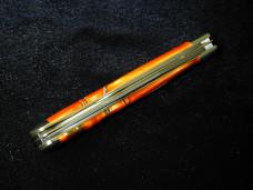 Great Eastern Cutlery GEC Smooth Tomato Acrylic Slim Dog Jack Knife 1095 Carbon Steel 488224