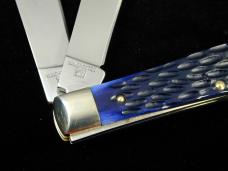 Battle Axe Brand Blue Jigged Bone Trapper Knife from Cooper Cutlery USA 5219BJB