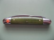 GREAT EASTERN 620324 POCKET CARVER SMOOTH GREEN BANANA BONE