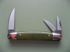 GREAT EASTERN 620324 POCKET CARVER SMOOTH GREEN BANANA BONE