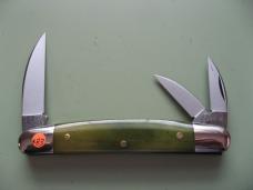 GREAT EASTERN 620324 POCKET CARVER SMMOTH GREEN BANANA BONE #2