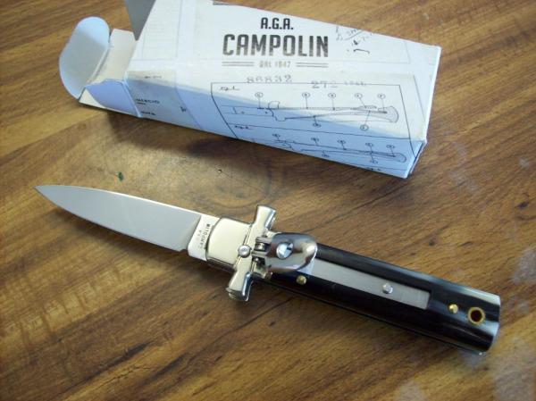 A. G. A. Campolin Dominus Lever Maltese Cross 6 Incher W/Brazilian Horn Handles NIB A. G. A. Campolin Dominus Lever Maltese Cross 6 Incher W/Brazilian Horn Handles NIB