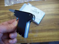 A.G.A. Campolin Rare Italian Gun Knife Black Ebonywood Circa 2019 UNUSED W/Box