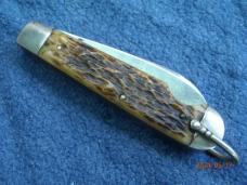 2 Blade Bone Easy Opener Unmarked Military (Looks like Camillus)