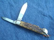 2 Blade Bone Easy Opener Unmarked Military (Looks like Camillus)