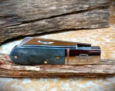 New! RoseCraft Blades Beaver Creek Barlow RCT006-GY Smoky Gray Bone Knife Sheepsfoot
