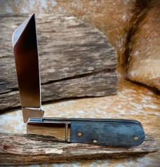 New! RoseCraft Blades Beaver Creek Barlow RCT006-GY Smoky Gray Bone Knife Sheepsfoot