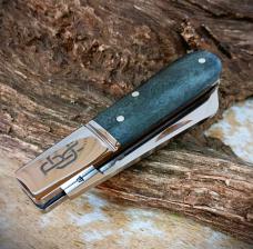 New! RoseCraft Blades Beaver Creek Barlow RCT006-GY Smoky Gray Bone Knife Sheepsfoot