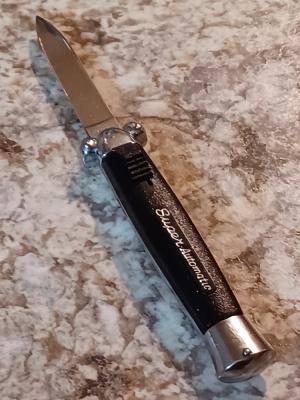 Black Super Automatic OTF Knife