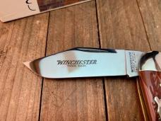 Winchester Split Backspring Whittler Buffalo Shield Series Burnt Orange Winchester Jigged Bone 1997