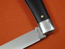 Great Eastern Cutlery GEC Smooth Ebony Wood Plainsman Knife 725124 NIT Made In USA