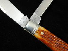 Great Eastern Northfield Cutlery Antique Yellow Jigged Bone Slim Dog Jack Knife 488224