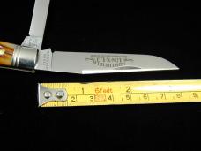 Great Eastern Northfield Cutlery Antique Yellow Jigged Bone Slim Dog Jack Knife 488224