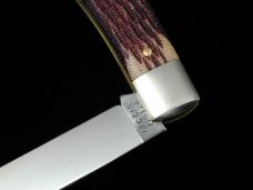 Great Eastern Cutlery GEC Stained Jigged Muslin Micarta Plainsman Knife 725124 NIT Made In USA