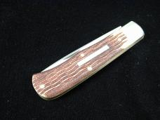 Great Eastern Cutlery GEC Stained Jigged Muslin Micarta Plainsman Knife 725124 NIT Made In USA