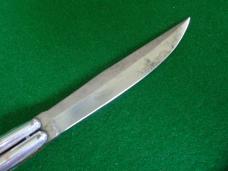 NICE ! WWII Philippine Balisong, Batangas Butterfly Knife Horn