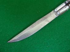 NICE ! WWII Philippine Balisong, Batangas Butterfly Knife Horn