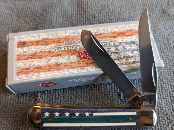 2019 Case 6207 Mini Trapper - Stripes of Service.  New old stock