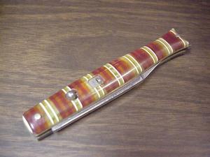 Colonial SHUR SNAP fishtail Candystripe switchblade