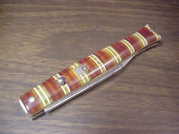 Colonial SHUR SNAP fishtail Candystripe switchblade