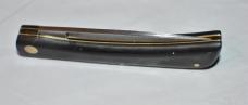 Case XX 2138 Sod Buster Sr. Carbon 2 Dot 1978 Used Tight With Snap Black Phenol Handles