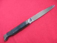 Vintage Italian INDIANA 8" Slant Bolster HORN Switchblade Knife